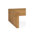 Low Rectangular Brushed Medium Brown Oak Coffee Table