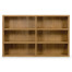 Brushed Medium Brown Oak Bookcase