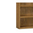 Brushed Medium Brown Oak Bookcase