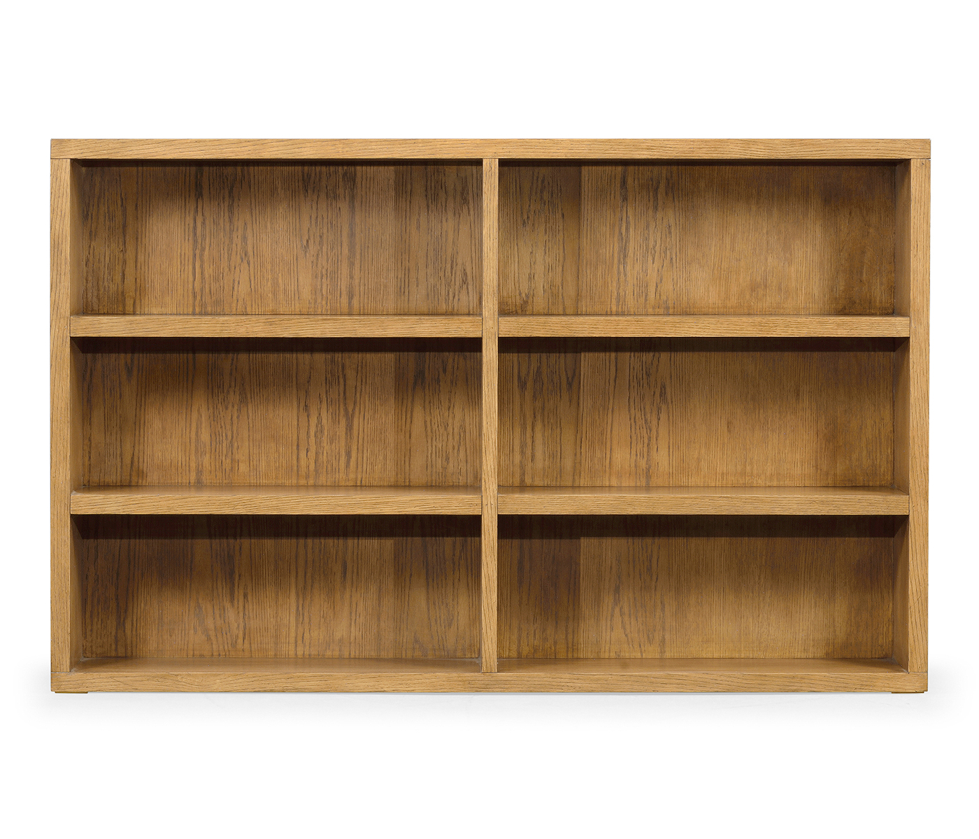 Brushed Medium Brown Oak Bookcase