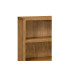 Brushed Medium Brown Oak Bookcase