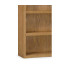 Brushed Medium Brown Oak Bookcase