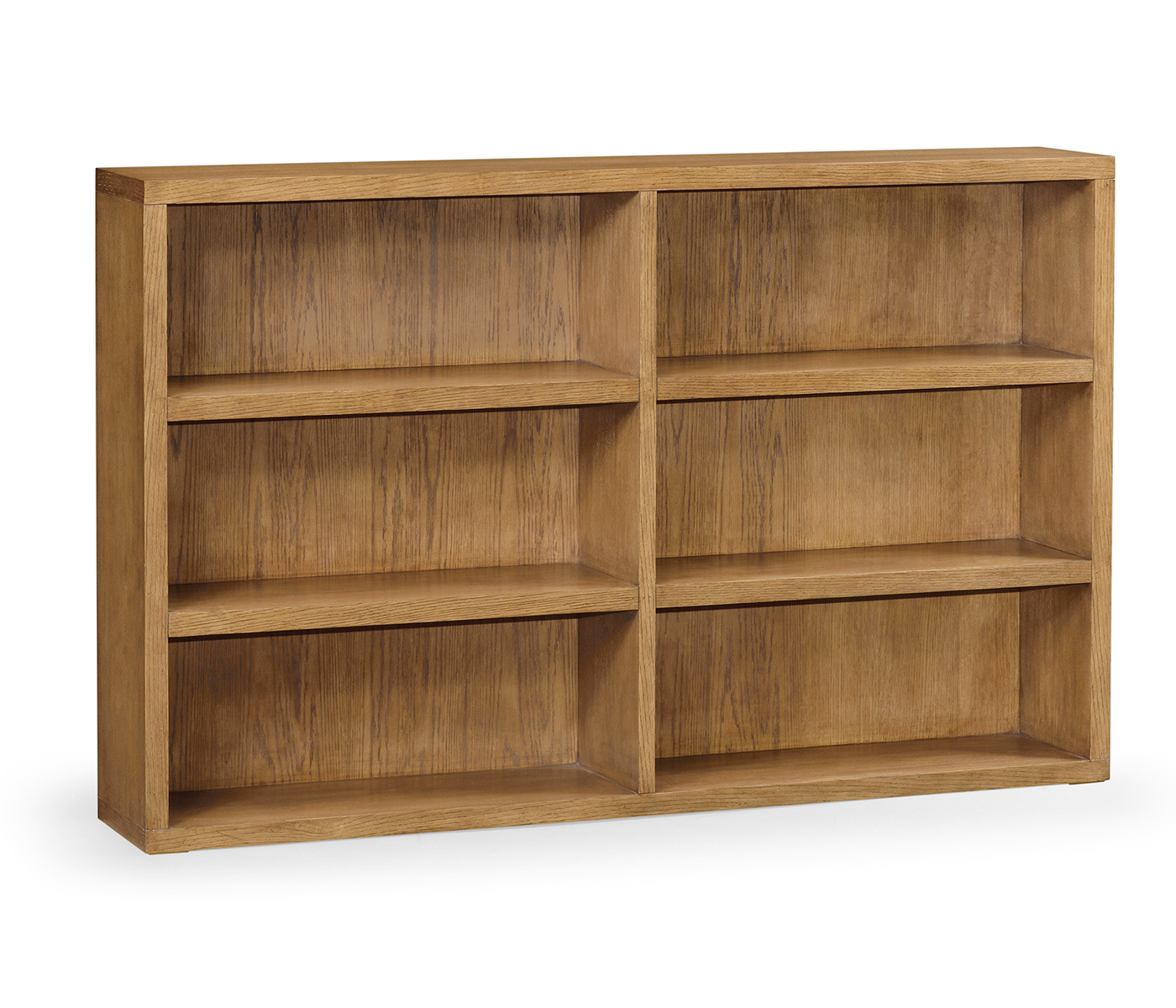 Brushed Medium Brown Oak Bookcase