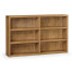 Brushed Medium Brown Oak Bookcase