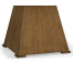 Square Brushed Medium Brown Oak End Table
