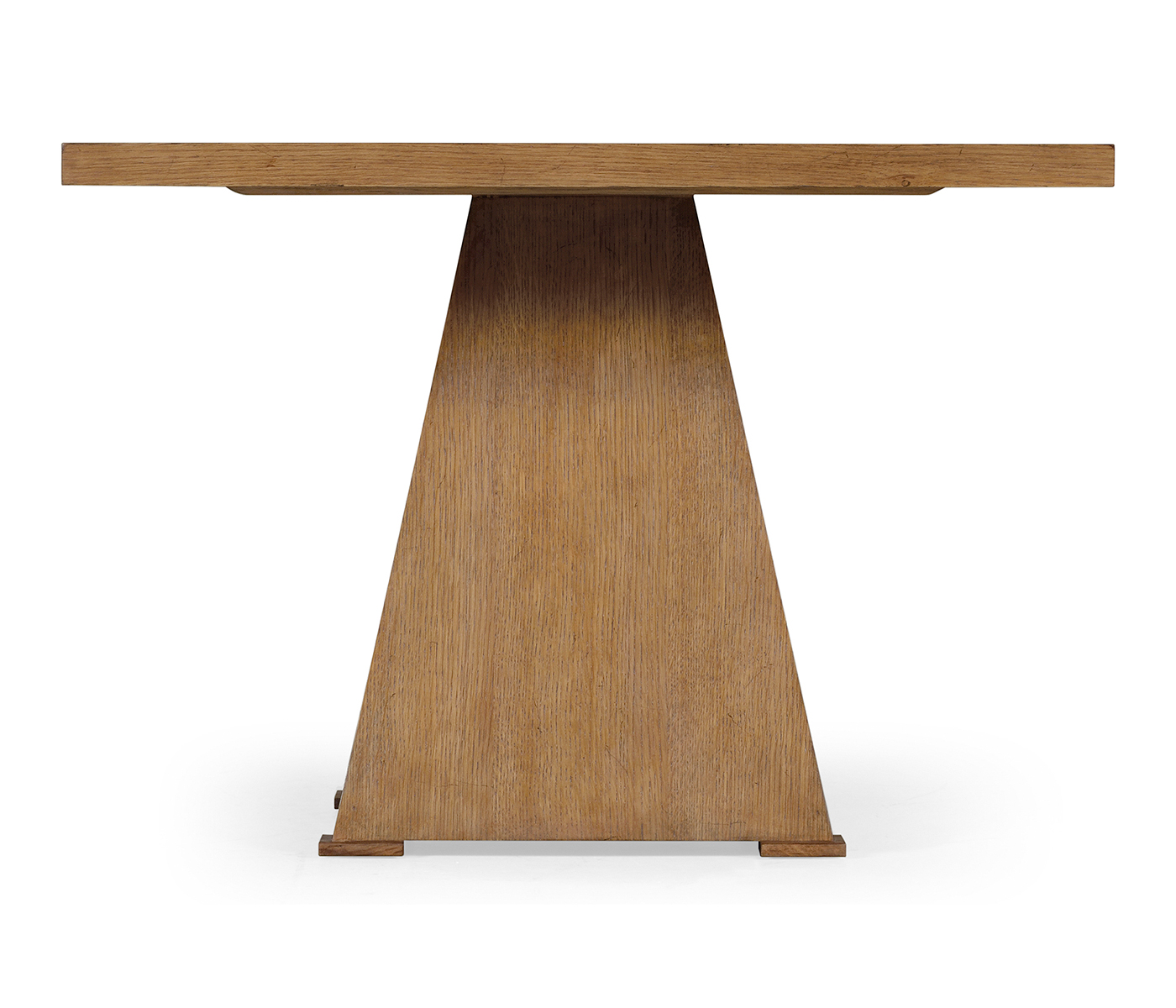 Square Brushed Medium Brown Oak End Table