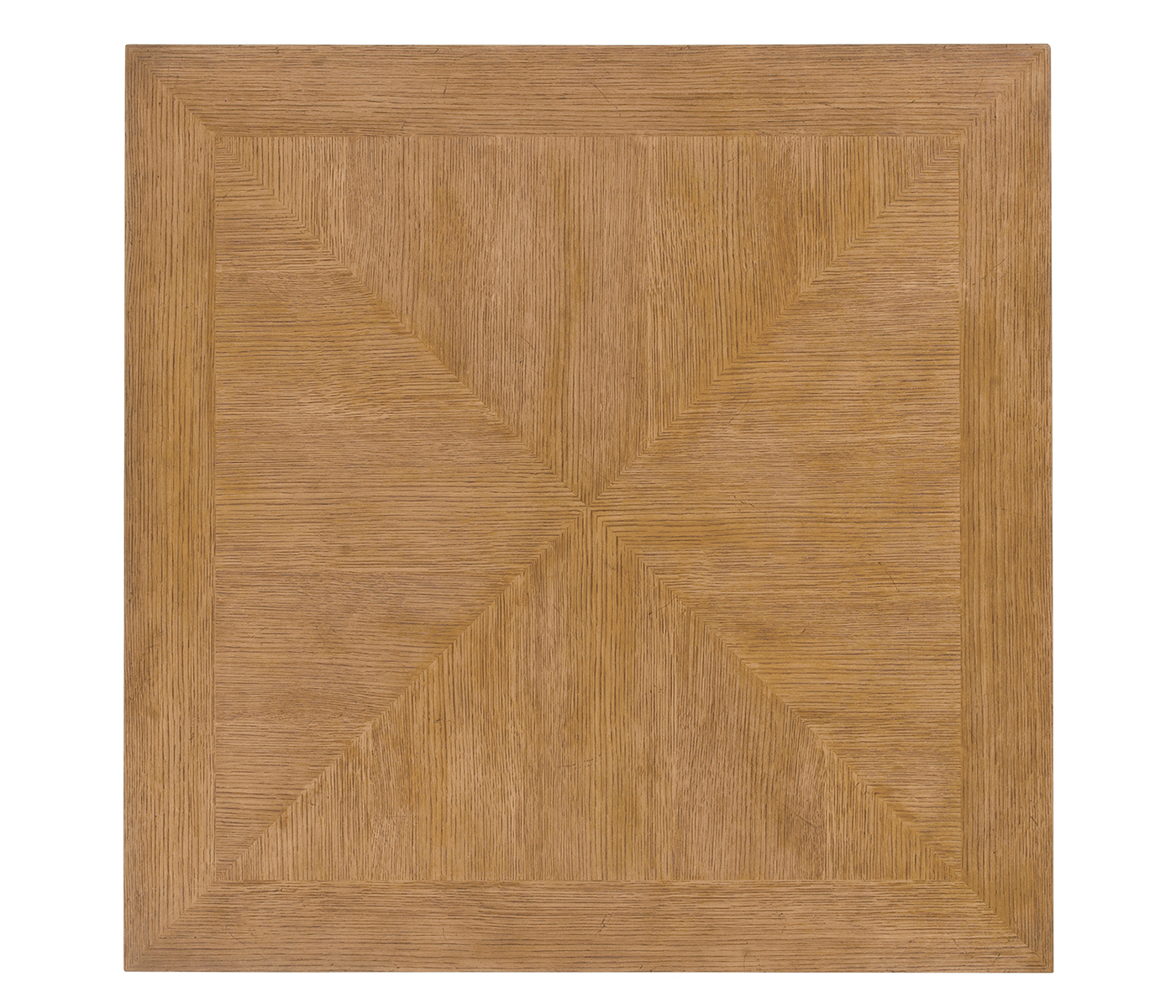 Square Brushed Medium Brown Oak End Table