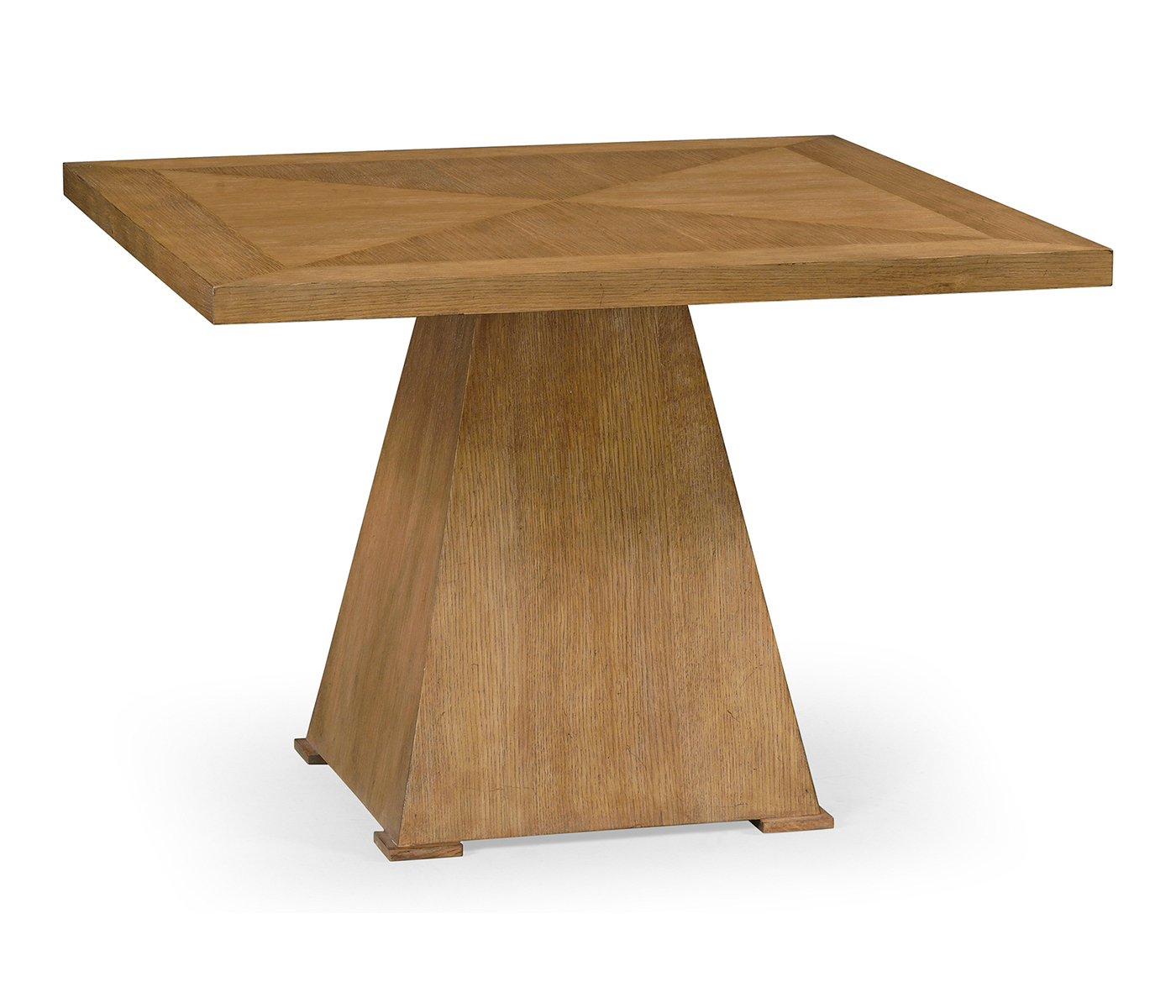 Square Brushed Medium Brown Oak End Table