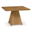 Square Brushed Medium Brown Oak End Table