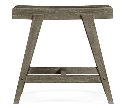 Small Rectangular Grey Stool