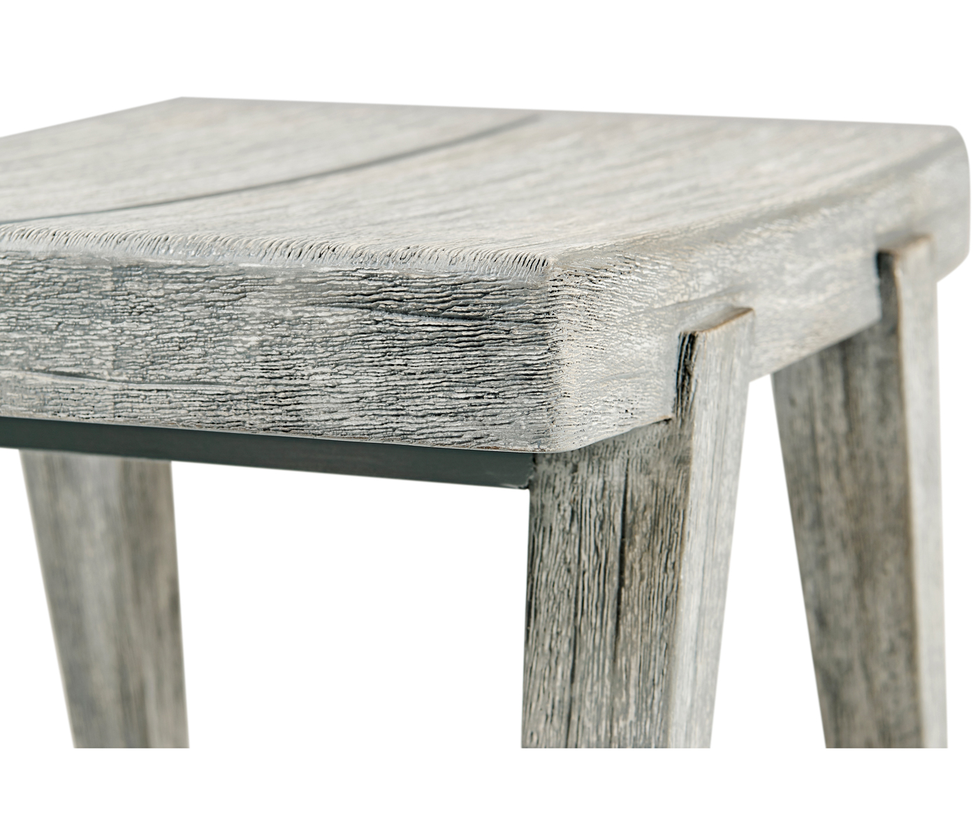 Small Rectangular Cloudy Grey Stool