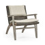 Hampton Grey & Rattan Lounge Chair