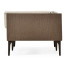 Tan Rattan Left Two-Seat Sofa Sectional 67