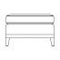 Rectangular Grey Ottoman Sectional 25