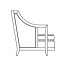 Walnut & Dark Grey Rattan Left One-Seat Sofa Sectional 29