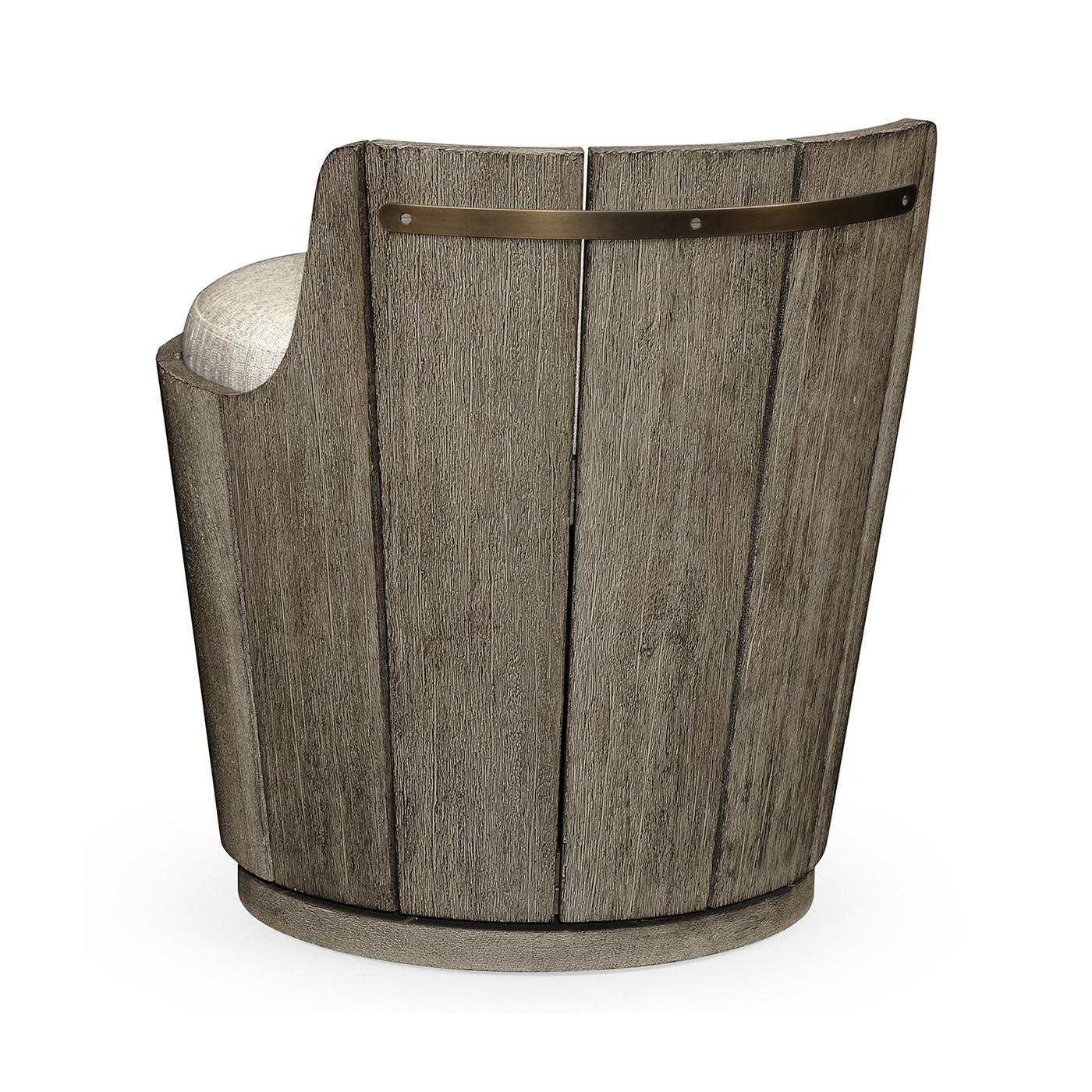 Swivel Grey Storage Bucket Stool