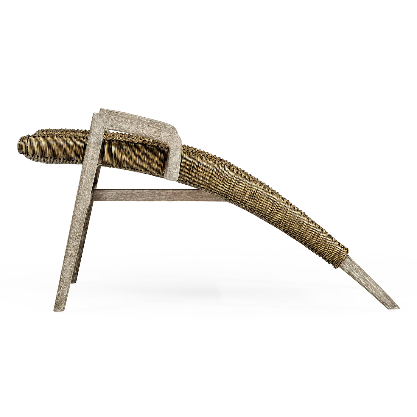 Foot Rest Only - Connects with Navajo Sand & Rattan Lounge Chair 550008-PNS