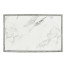 Rectangular Cloudy Grey & Faux White Marble Storage End Table