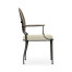 Circle Back Grey & Iron Dining Arm Chair