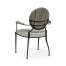 Circle Back Grey & Iron Dining Arm Chair