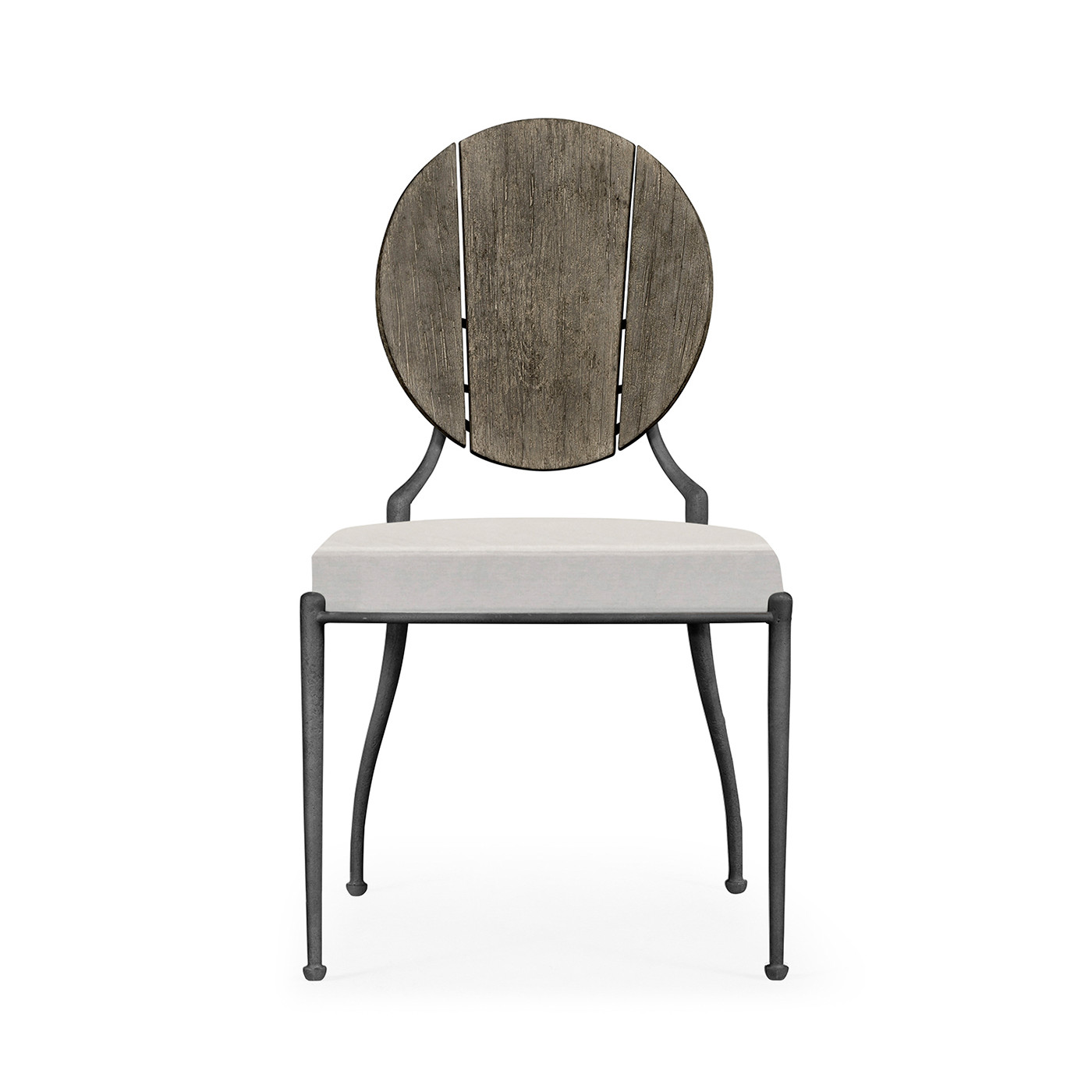 Circle Back Grey & Iron Dining Side Chair