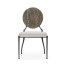 Circle Back Grey & Iron Dining Side Chair