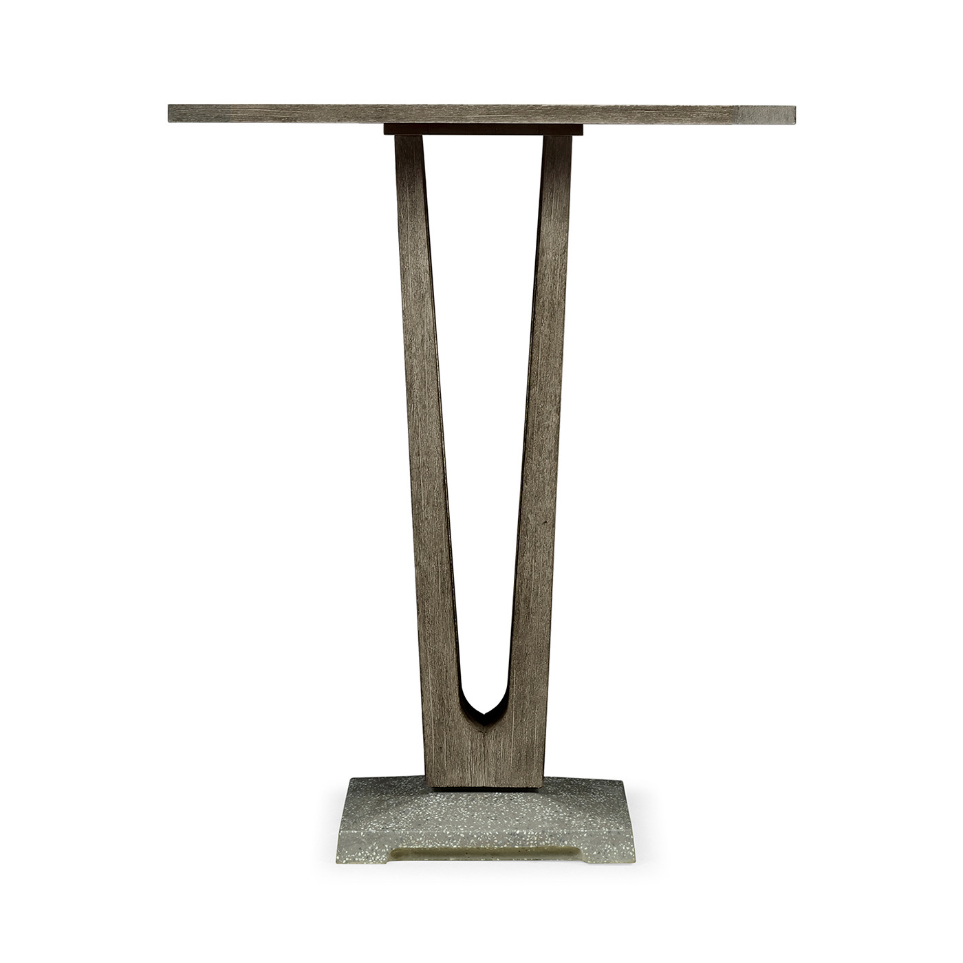 Square Grey Bar Table with a Terrazzo Base 32