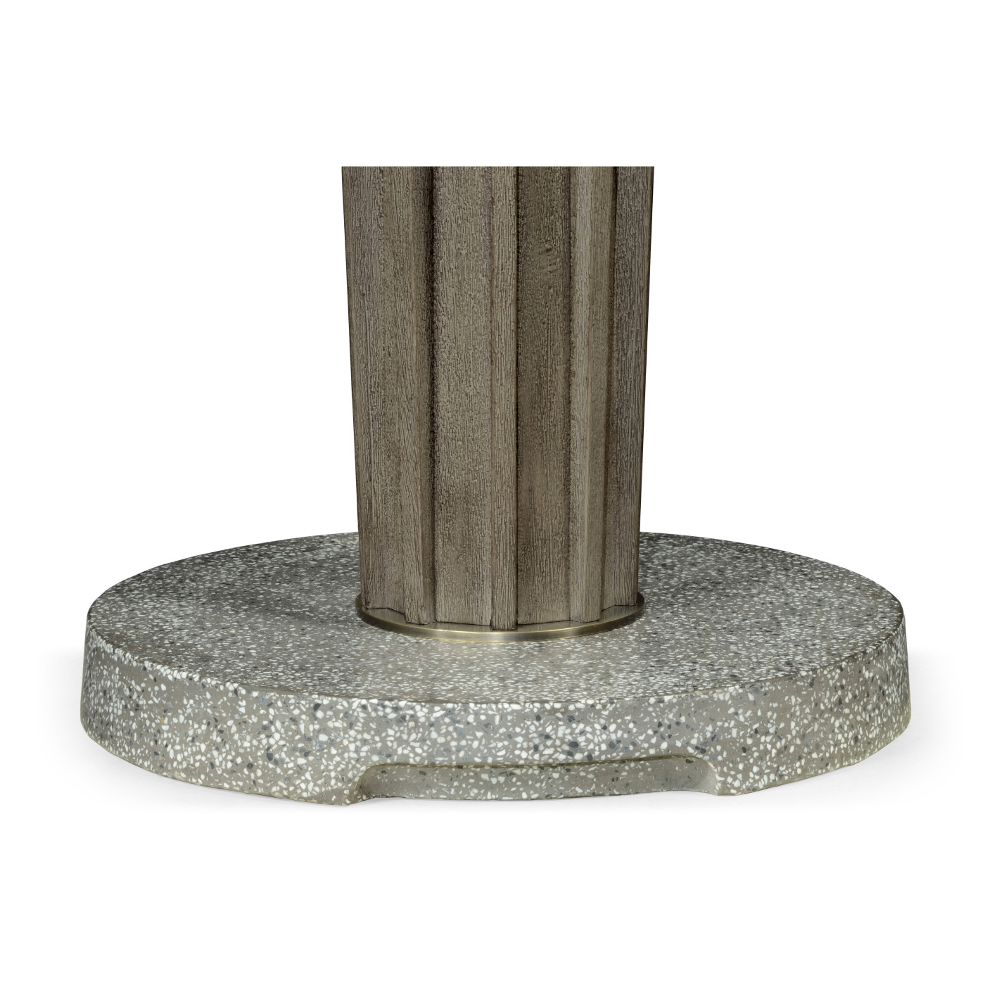 Round Grey Bar Table with a Terrazzo Base 36