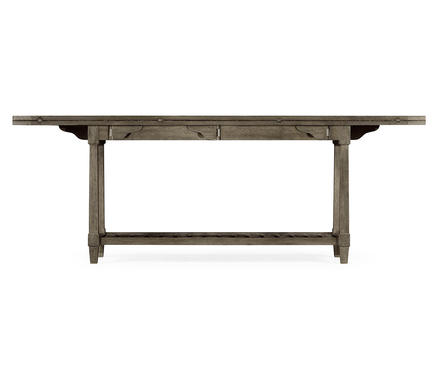 Rectangular Grey & Antique Brass Hunt Table