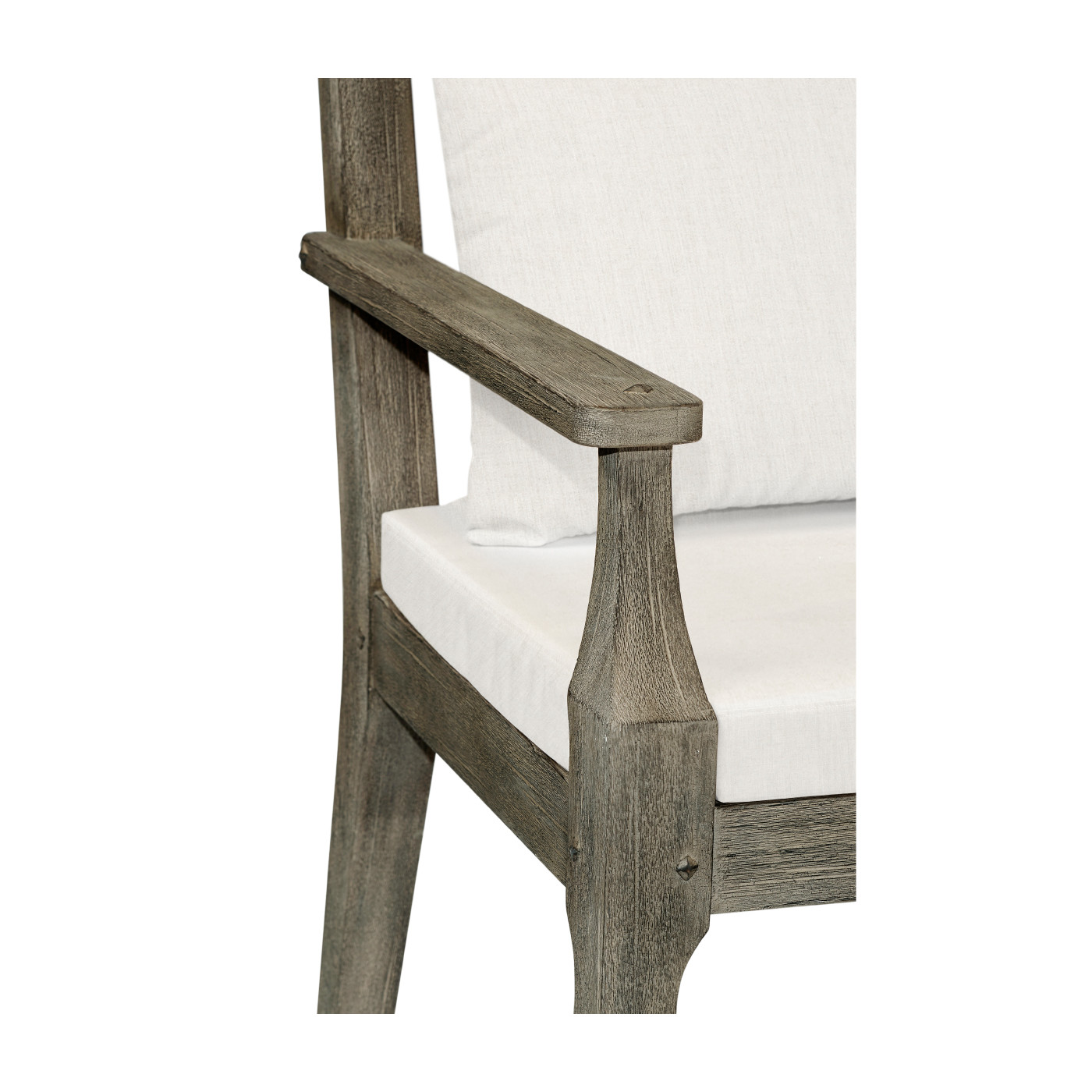 Grey Garden Bench with Cushion & Pillows