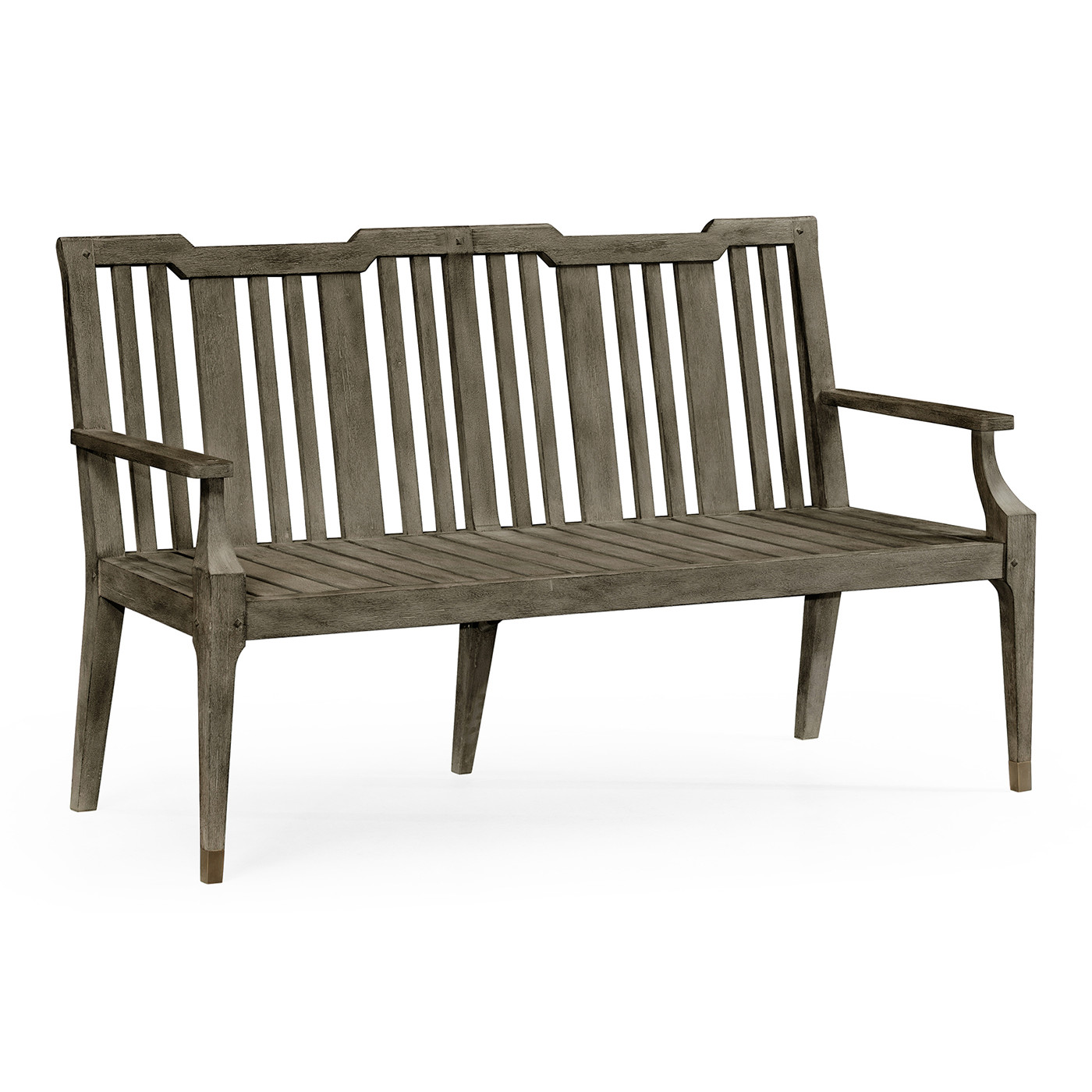 Grey Garden Bench with Cushion & Pillows