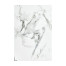 Large Square Faux White & Grey Marble Planter