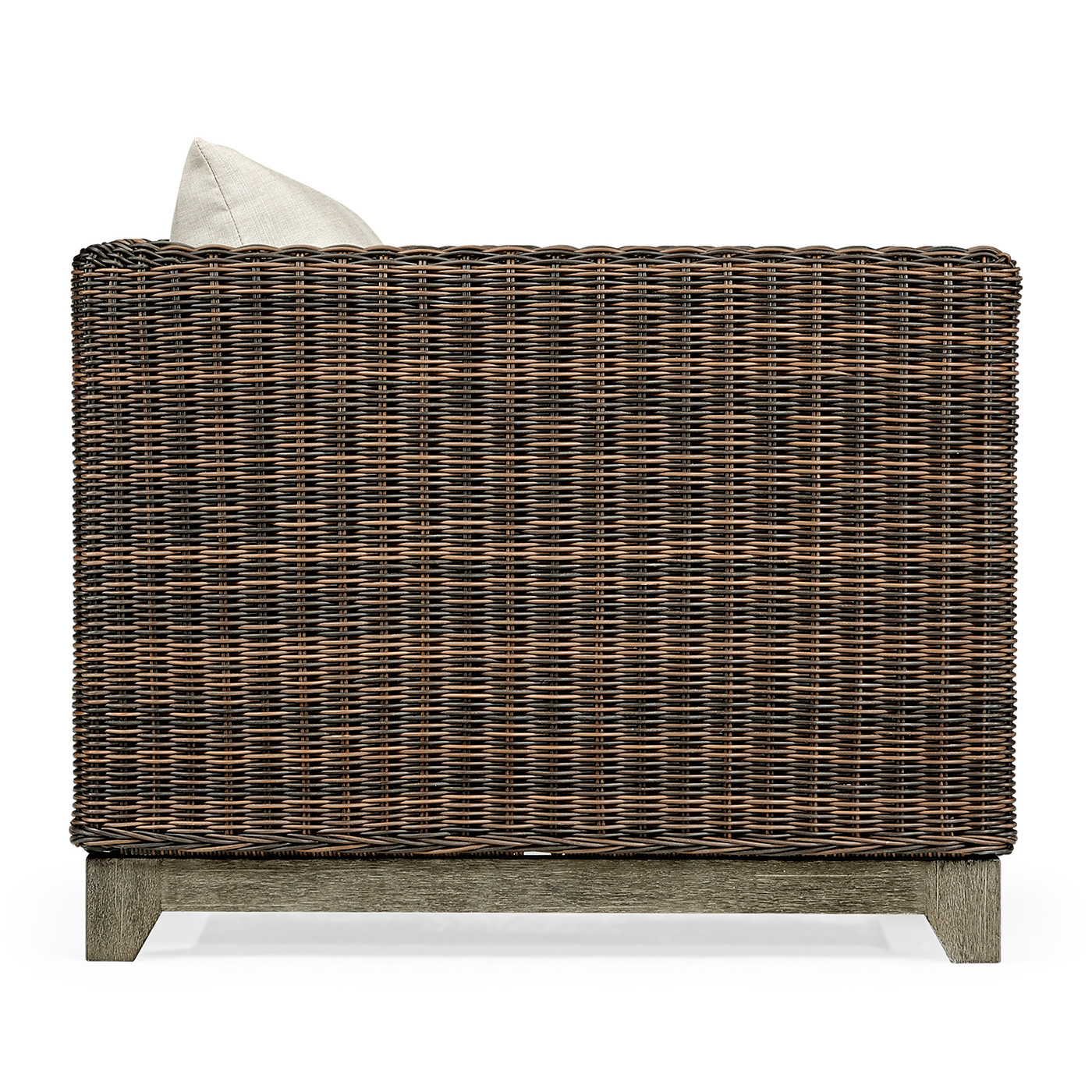 Grey & Rattan Chair