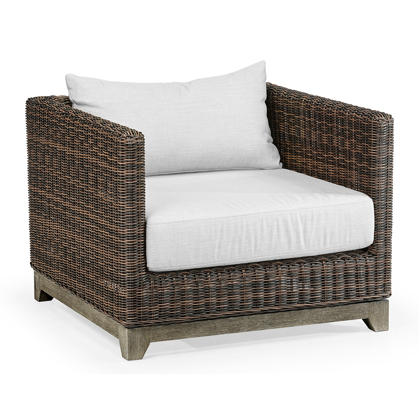 Grey & Rattan Chair