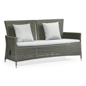 Panama Rattan Two-Seat Sofa with Reclining Back