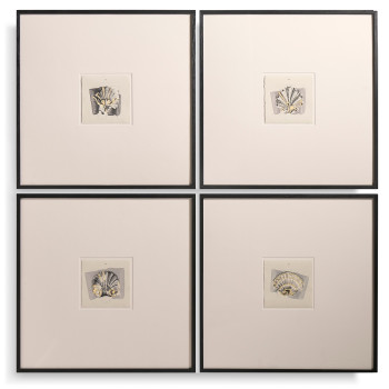 Architectural Clamshells - Set of 4