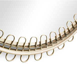 Hand Woven - Rattan Inlay